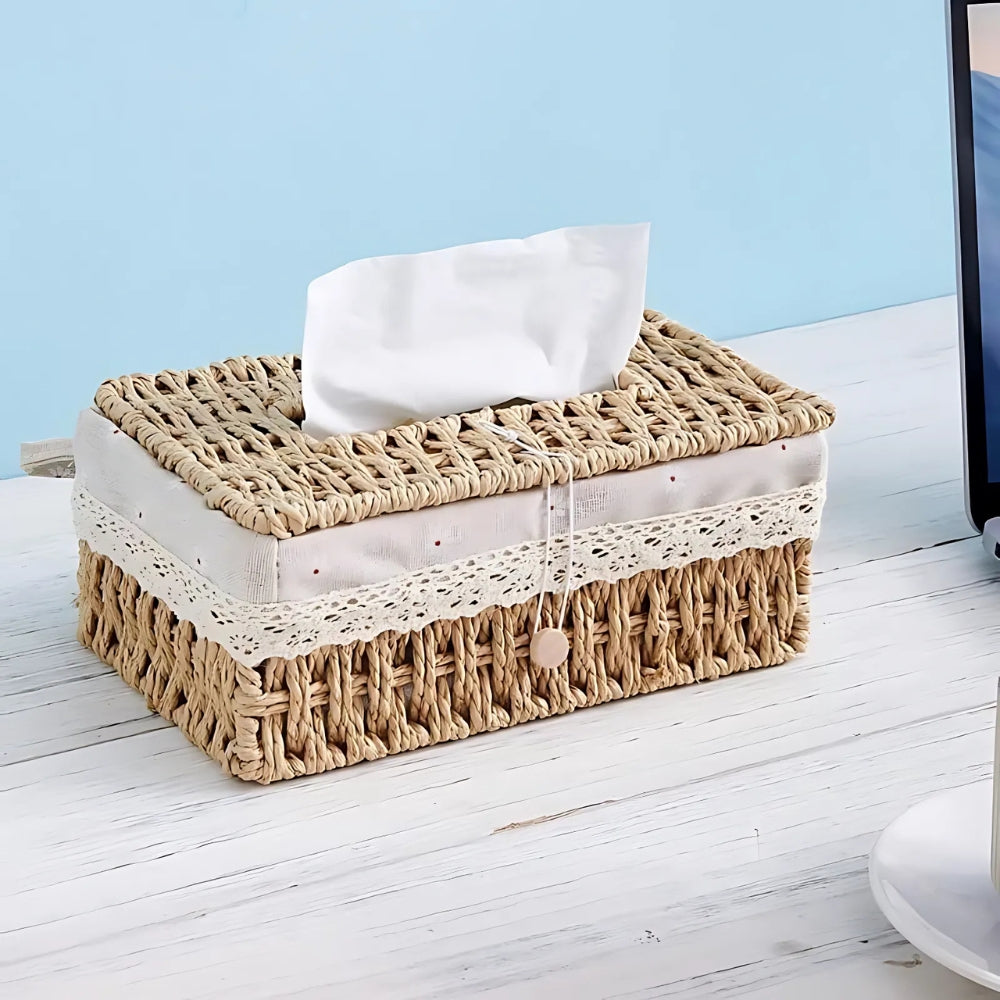 BowLift | Lunor Braided Woven Tissue Box