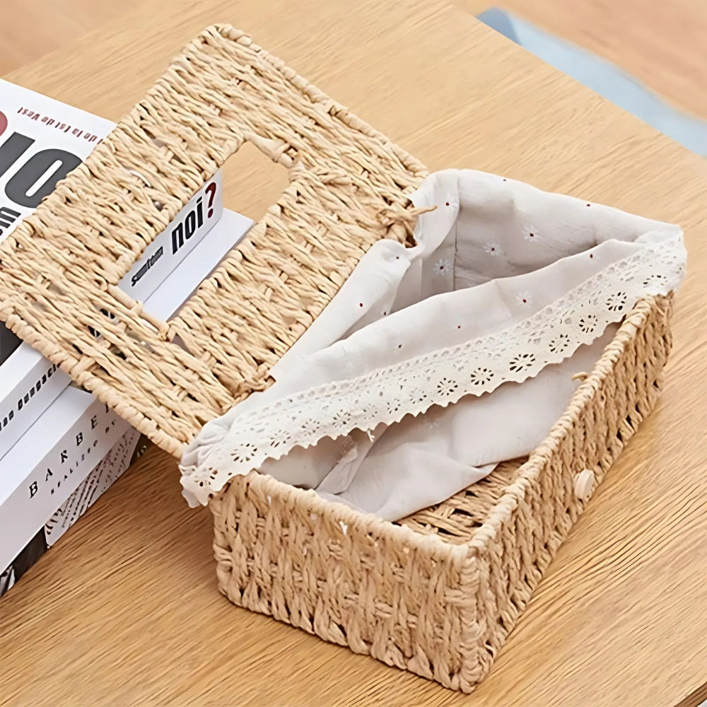 BowLift | Lunor Braided Woven Tissue Box