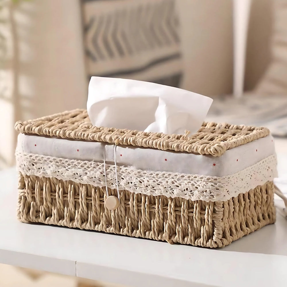 BowLift | Lunor Braided Woven Tissue Box