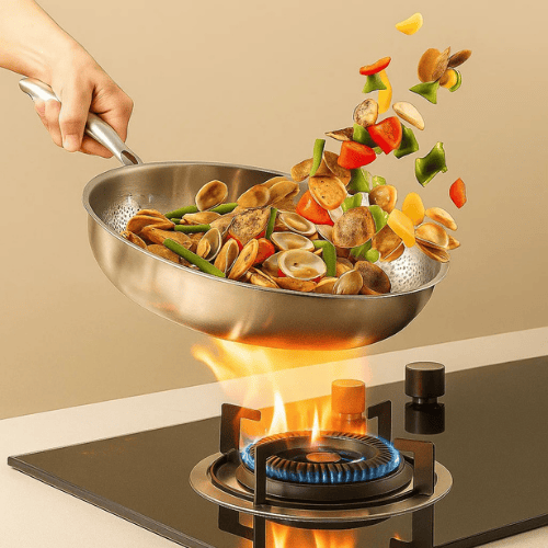 BowLift | PREMIUM PAN - High-quality titanium pan without coating for all hob types