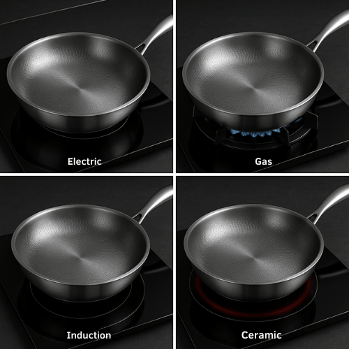 BowLift | PREMIUM PAN - High-quality titanium pan without coating for all hob types