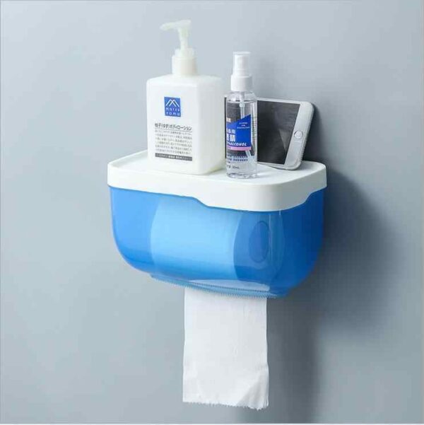 Tissue Roll Holder Adhesive Wall Mounted Bowlift
