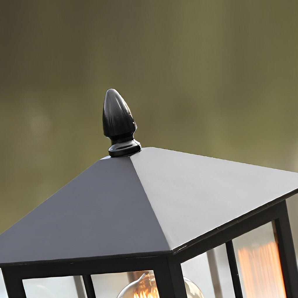 BowLift | Classic Black Square LED Post Lights Solar Powered