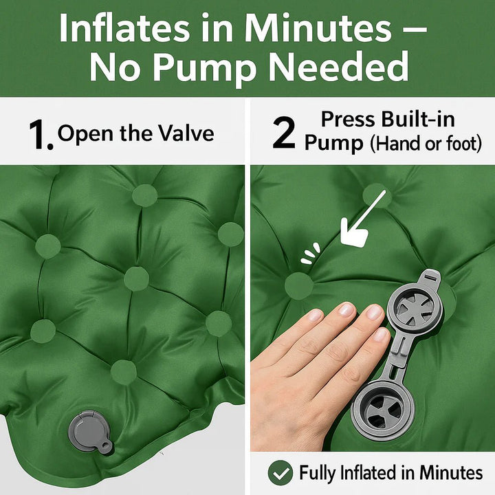 BowLift | TRAILREST – Ultralight Double Self-Inflating Camping Mattress