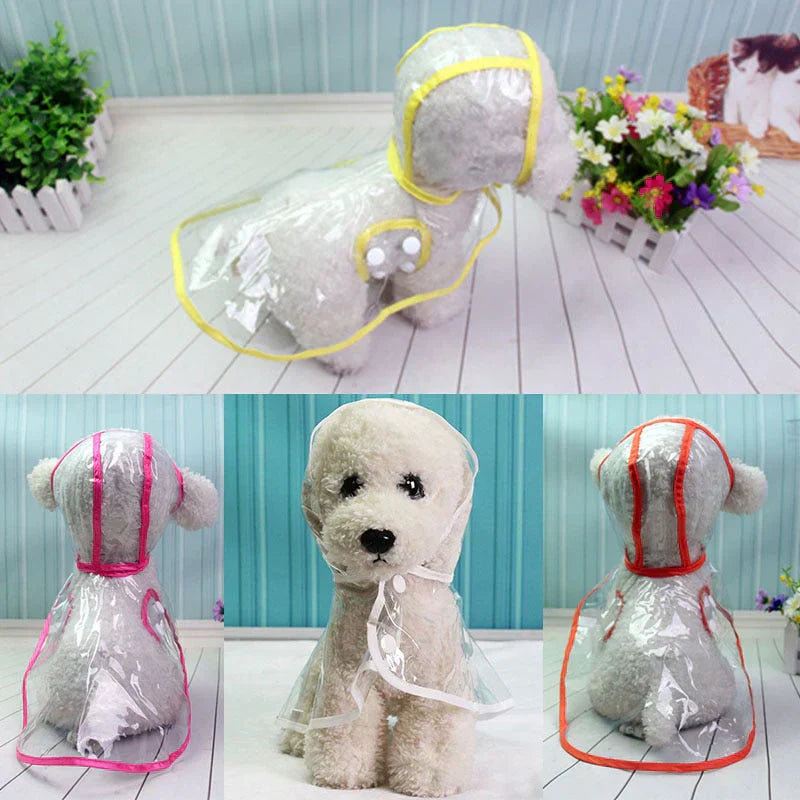 Transparent Waterproof Raincoat for Dogs - DryPaw Bowlift