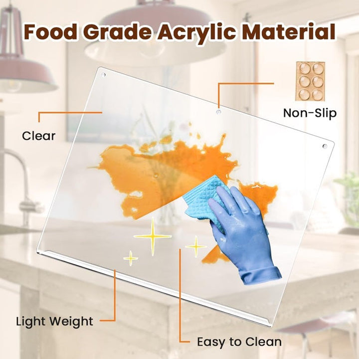 BowLift | Clear Cutting Board with Counter Lip