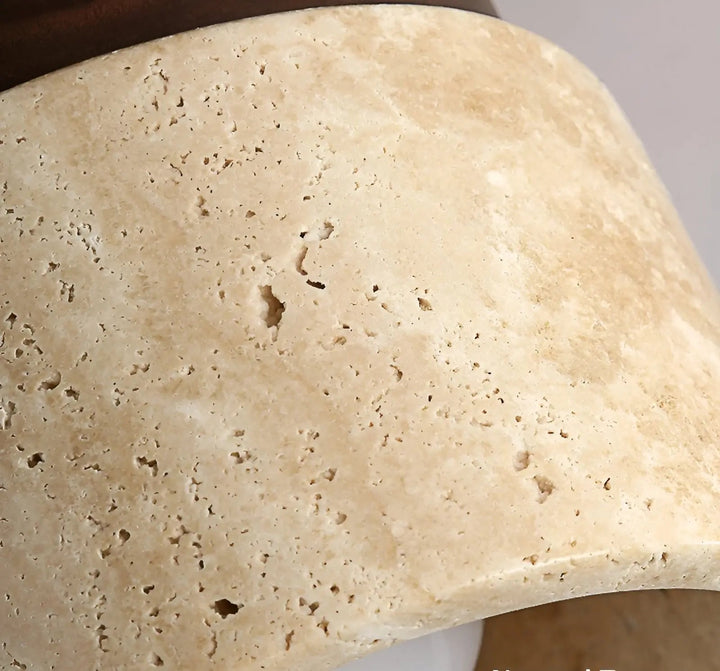 BowLift | TravaGlow Rustic Travertine Ceiling Lamp