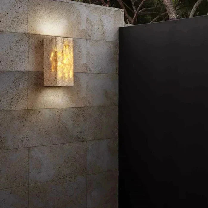 BowLift | Wall lamp made of travertine for a warm and elegant atmosphere