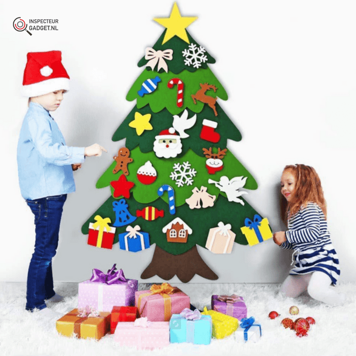 BowLift | TreeJoy Craft Christmas Tree – Creative DIY Felt Tree for Kids with 25 Decorations