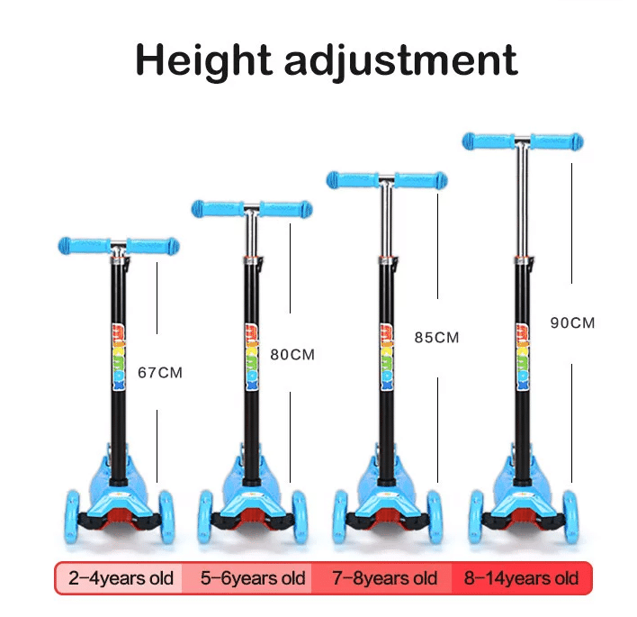 Roller 3 wheels with LED light (Blue or Pink) | Bowlift