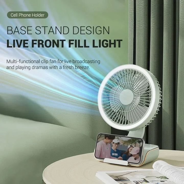 4000mAh Portable Air Conditioner Fan – Multi-Mode Silent Cooling Fan for Home & Camping | Bowlift