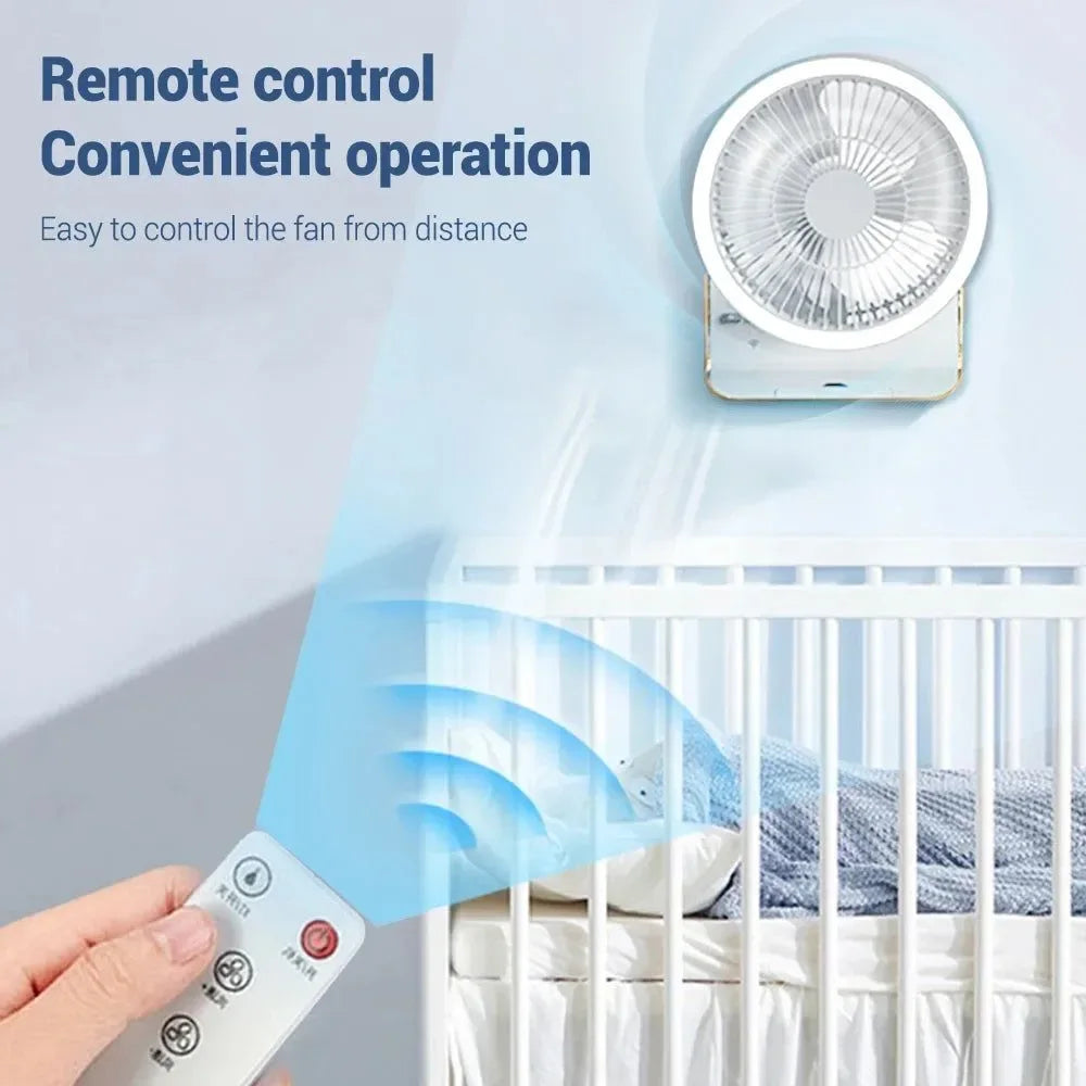 4000mAh Portable Air Conditioner Fan – Multi-Mode Silent Cooling Fan for Home & Camping | Bowlift