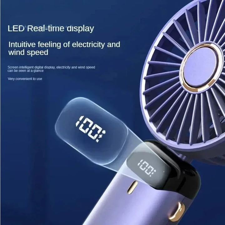 Aromatherapy Handheld Mini Fan – Foldable, Portable & USB Rechargeable | Bowlift