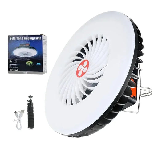 Multifunctional Camping Tool - TYPE-C/Solar Powered Charging LED Camping Light Fan | Bowlift