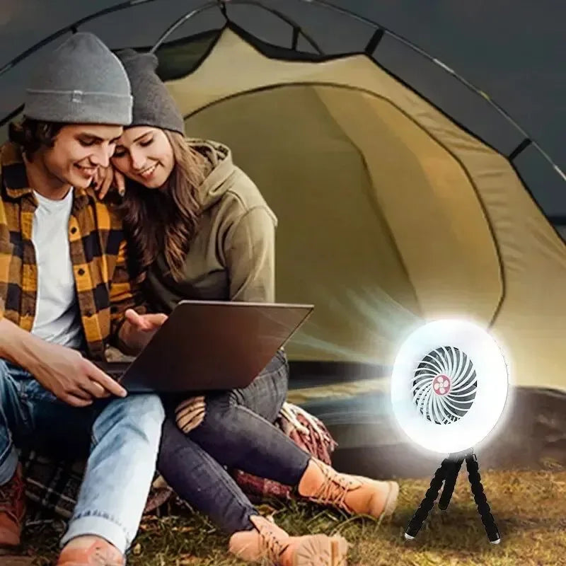 Multifunctional Camping Tool - TYPE-C/Solar Powered Charging LED Camping Light Fan | Bowlift