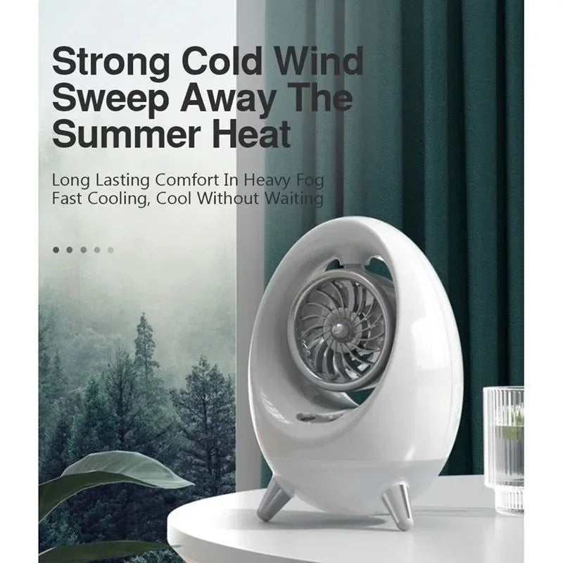 Portable Air Conditioner Air Cooler Fan - 2000mAh USB Fan for Office, Home, Camping, Travel | Bowlift