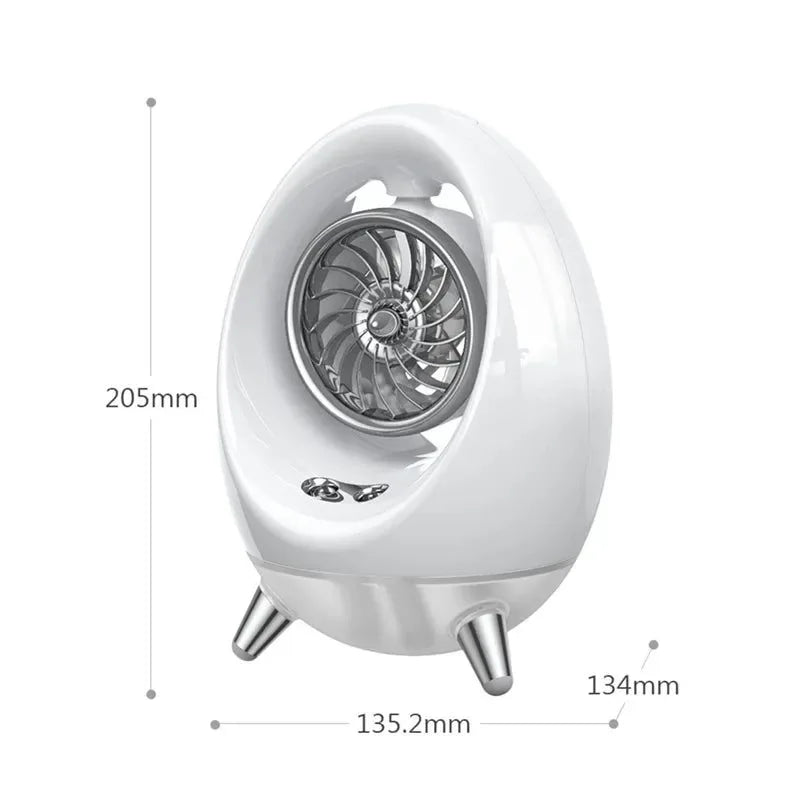 Portable Air Conditioner Air Cooler Fan - 2000mAh USB Fan for Office, Home, Camping, Travel | Bowlift