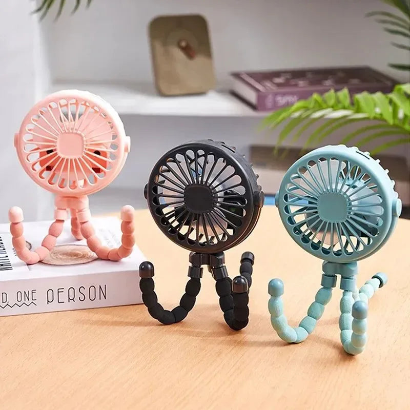 Portable Octopus Fan – Flexible, Multi-Use USB Fan for Travel, Office & Camping | Bowlift