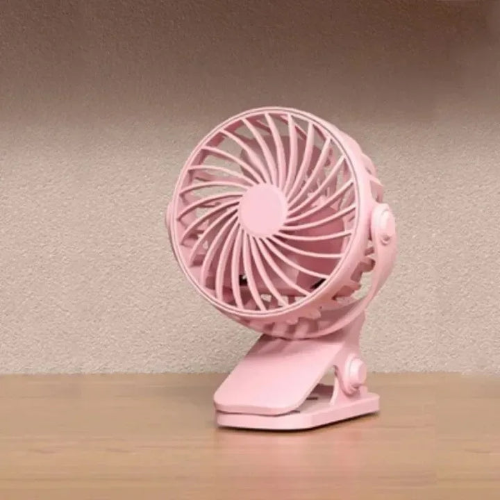 Rechargeable 720° Rotating Clip Fan with Nightlight – Portable & Versatile Cooling Solution | Bowlift