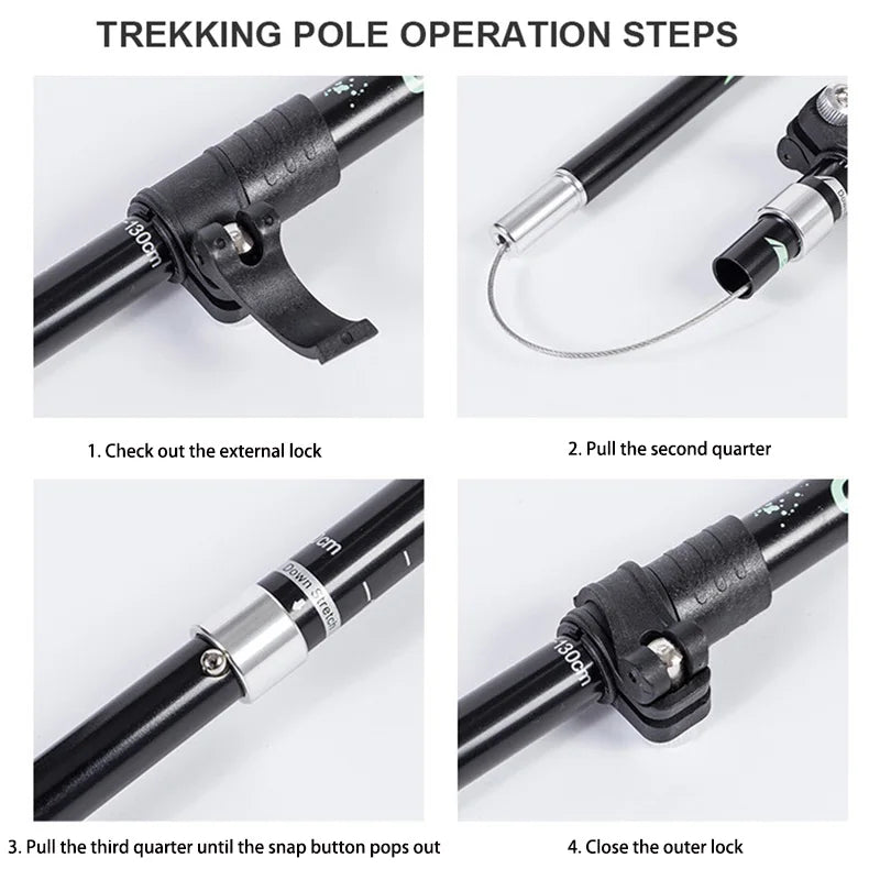 BowLift | TREKLIGHT POLES – Ultralight Folding Trekking Poles for Hiking & Camping