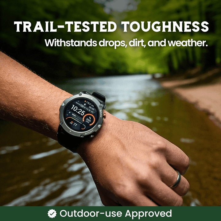 BowLift | TrekSight X – Rugged Smartwatch with GPS & Health Monitoring