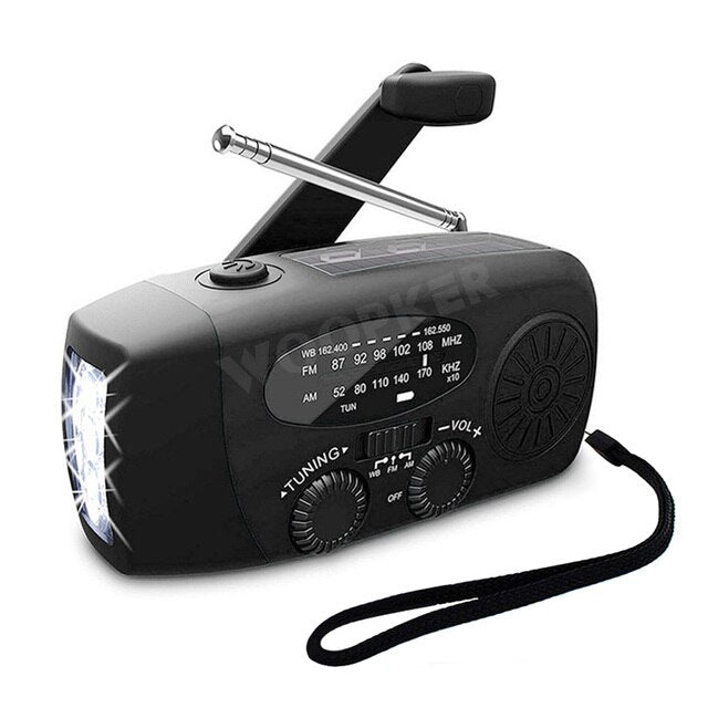 BowLift | All-in-One Emergency Radio with Solar Power & Power Bank – Be Prepared Anytime, Anywhere