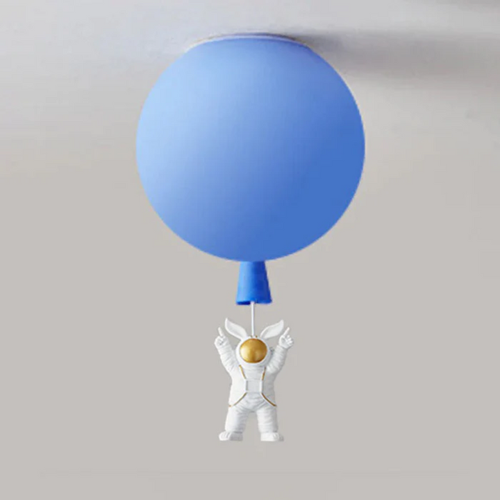BowLift | Trendy Moon/Astronaut Children's Room LED Ceiling Light - CosmoGlow