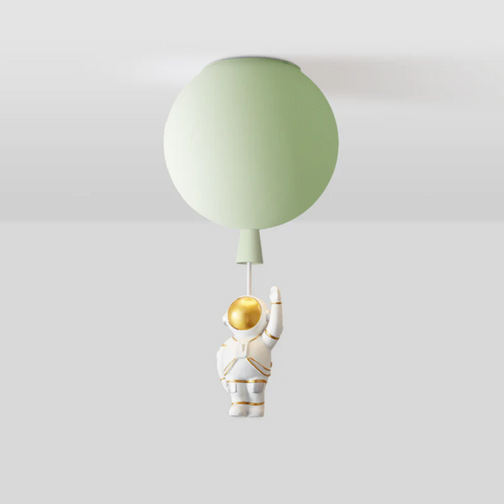 BowLift | Trendy Moon/Astronaut Children's Room LED Ceiling Light - CosmoGlow