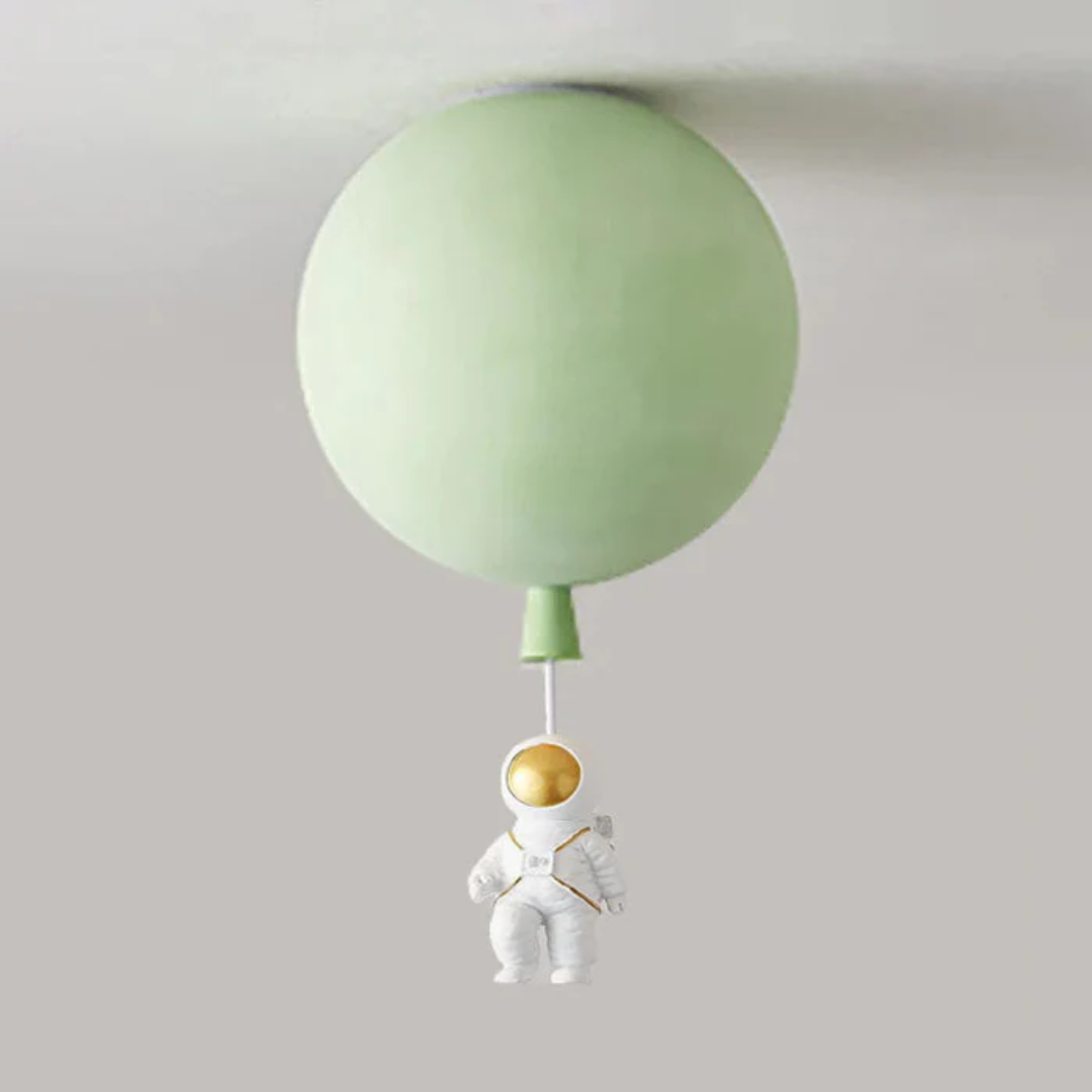 BowLift | Trendy Moon/Astronaut Children's Room LED Ceiling Light - CosmoGlow