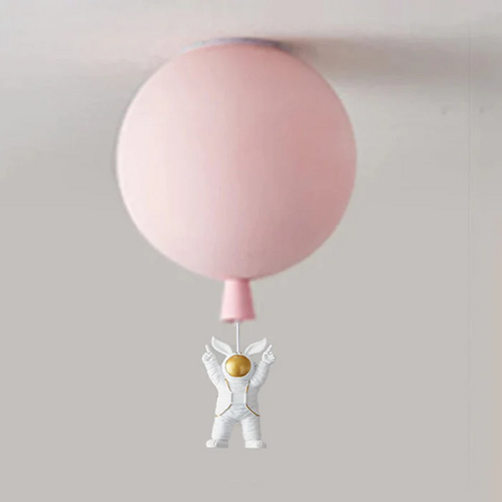 BowLift | Trendy Moon/Astronaut Children's Room LED Ceiling Light - CosmoGlow