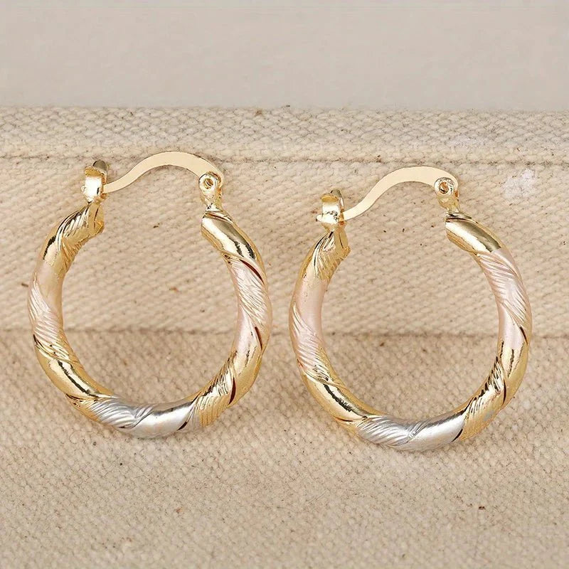 BowLift | Triple Contrast Wrap Hoop Earrings