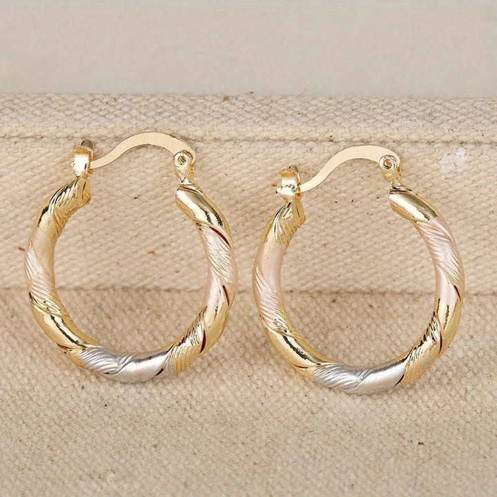 BowLift | Triple Contrast Wrap Hoop Earrings