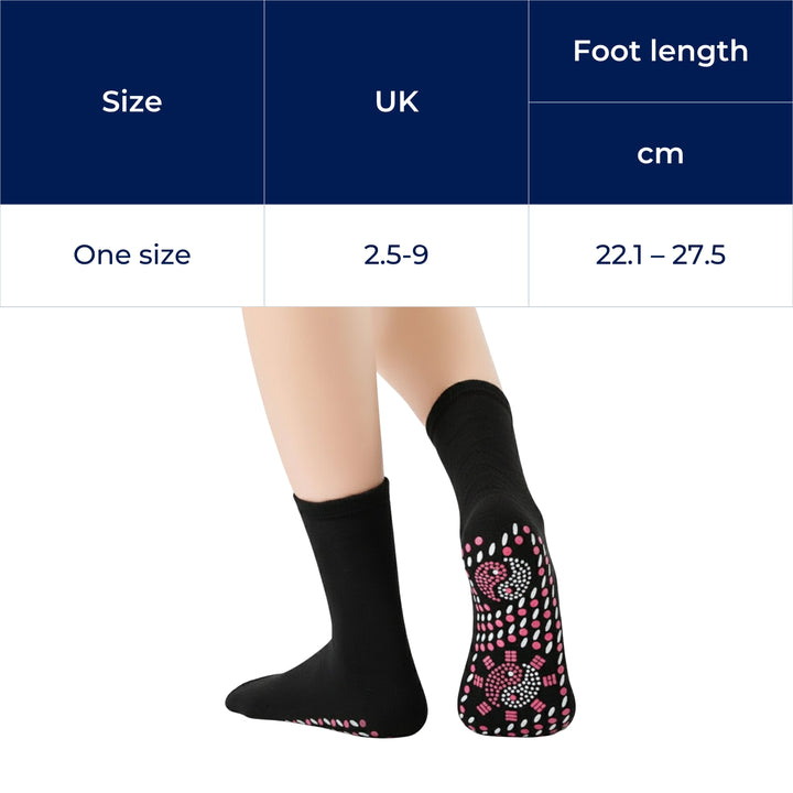 Heating Socks – Magnetic Therapy – Breathable Slimming Thermal Socks for Cold Feet Relief – Boosts Circulation & Comfort Bowlift