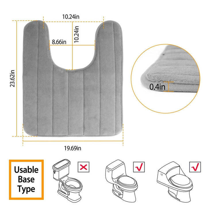 BowLift | U-shaped non-slip toilet mat