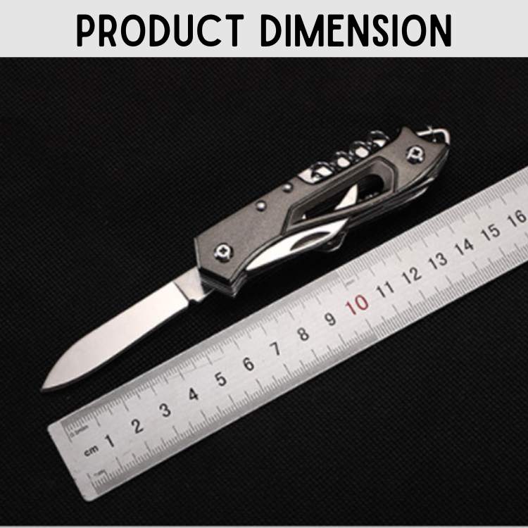 BowLift | Multifunction Swiss Knife | Compact, Durable Stainless Steel Tool for Camping, Hiking & Everyday Use