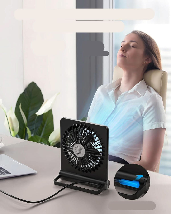 BowLift | Quiet Compact Desk Fan for Home Office