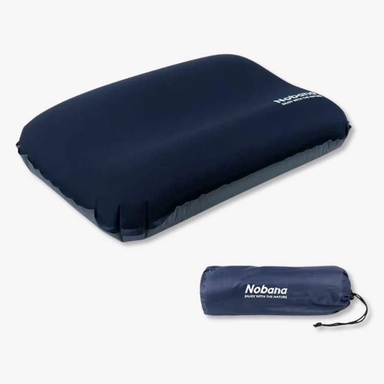 AirRest Camping Pillow Inflatable Ergonomic | Bowlift