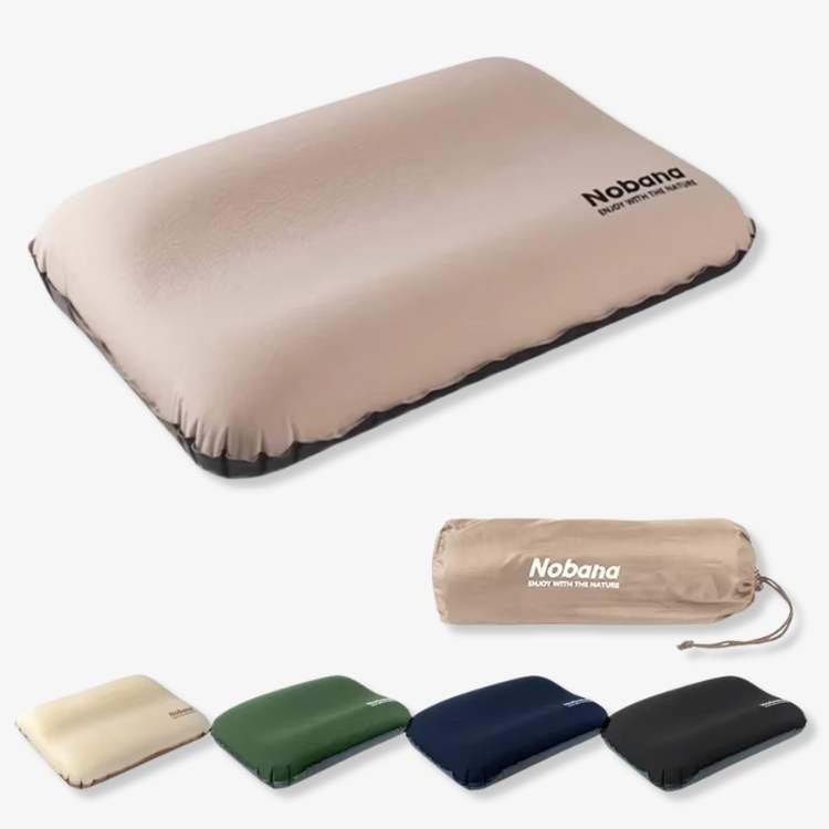 AirRest Camping Pillow Inflatable Ergonomic | Bowlift