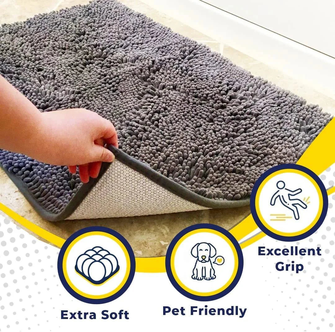 BowLift | ULTRASOFT BATHMAT – Soft Microfiber Bathroom Mat with Anti-Skid Design