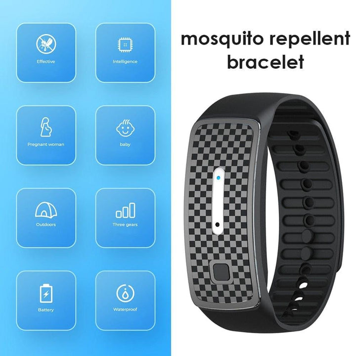 BowLift | Ultrasonic Mosquito Band USB Charging Mosquito Repellent Bracelet Best Insect Repellent Wristband