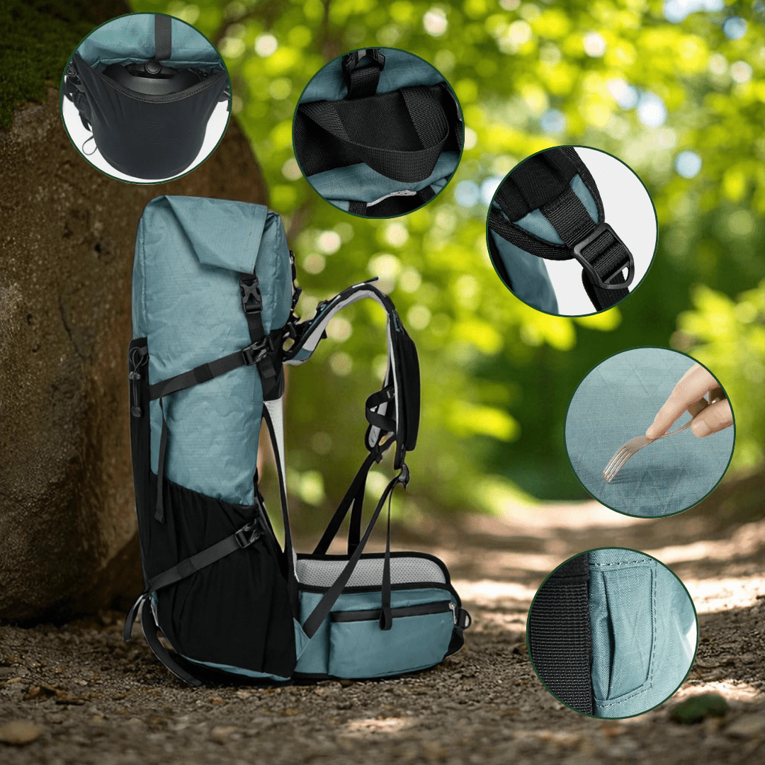 BowLift | ULTREA 50L – Ultralight Expandable Adventure Backpack for Hiking & Travel