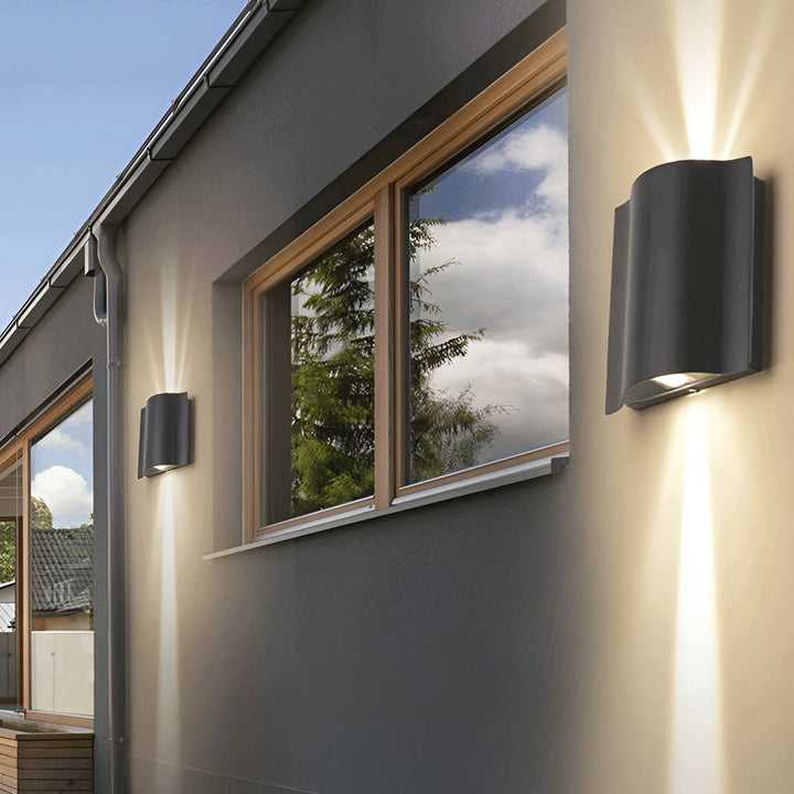 BowLift | Waterproof LED Wall Lamps with Curved Design and Up-Down Effect