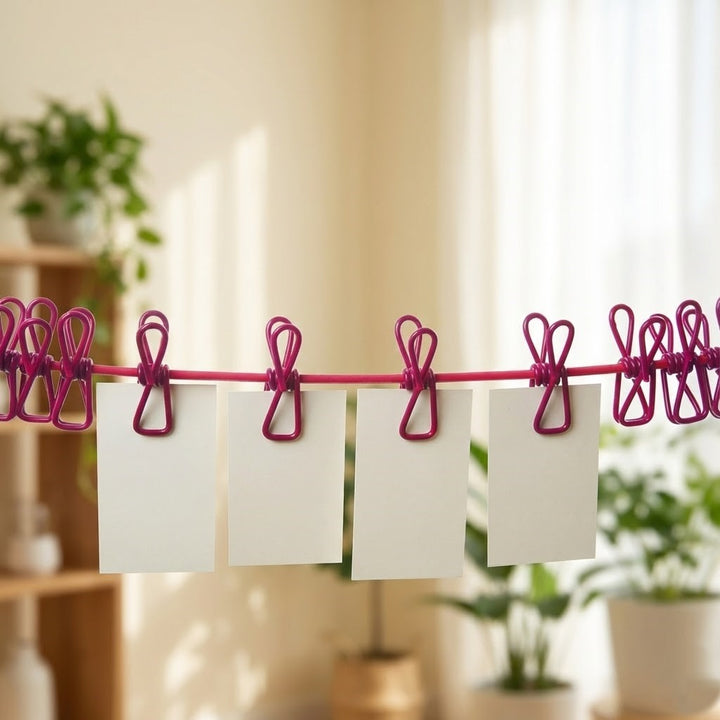 Windproof Non-Slip Elastic Multi-Clip Travel Clothesline | Bowlift