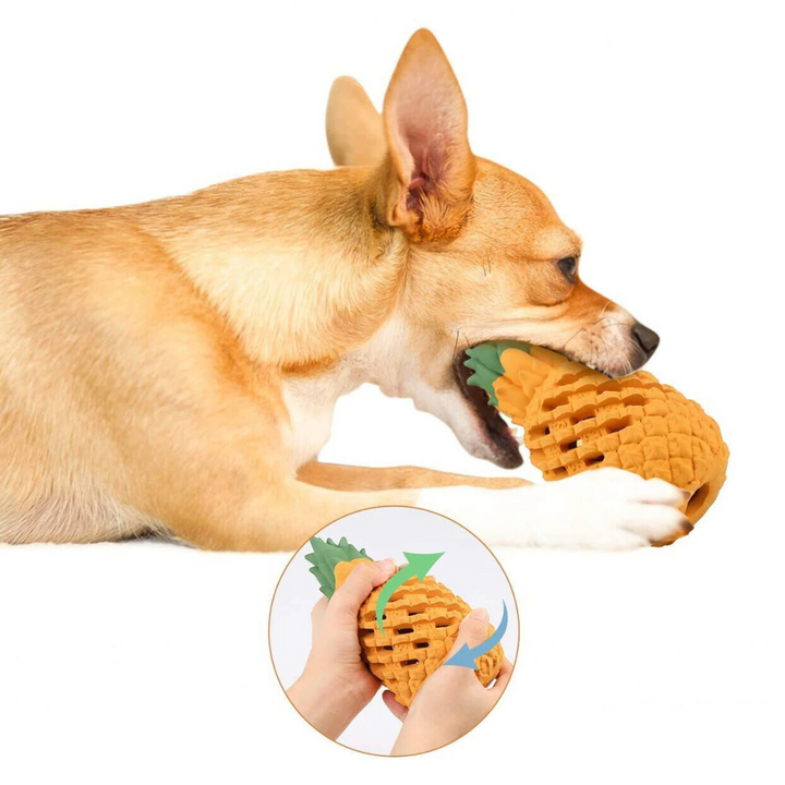 Indestructible Pineapple Chew Toy for Dogs Bowlift