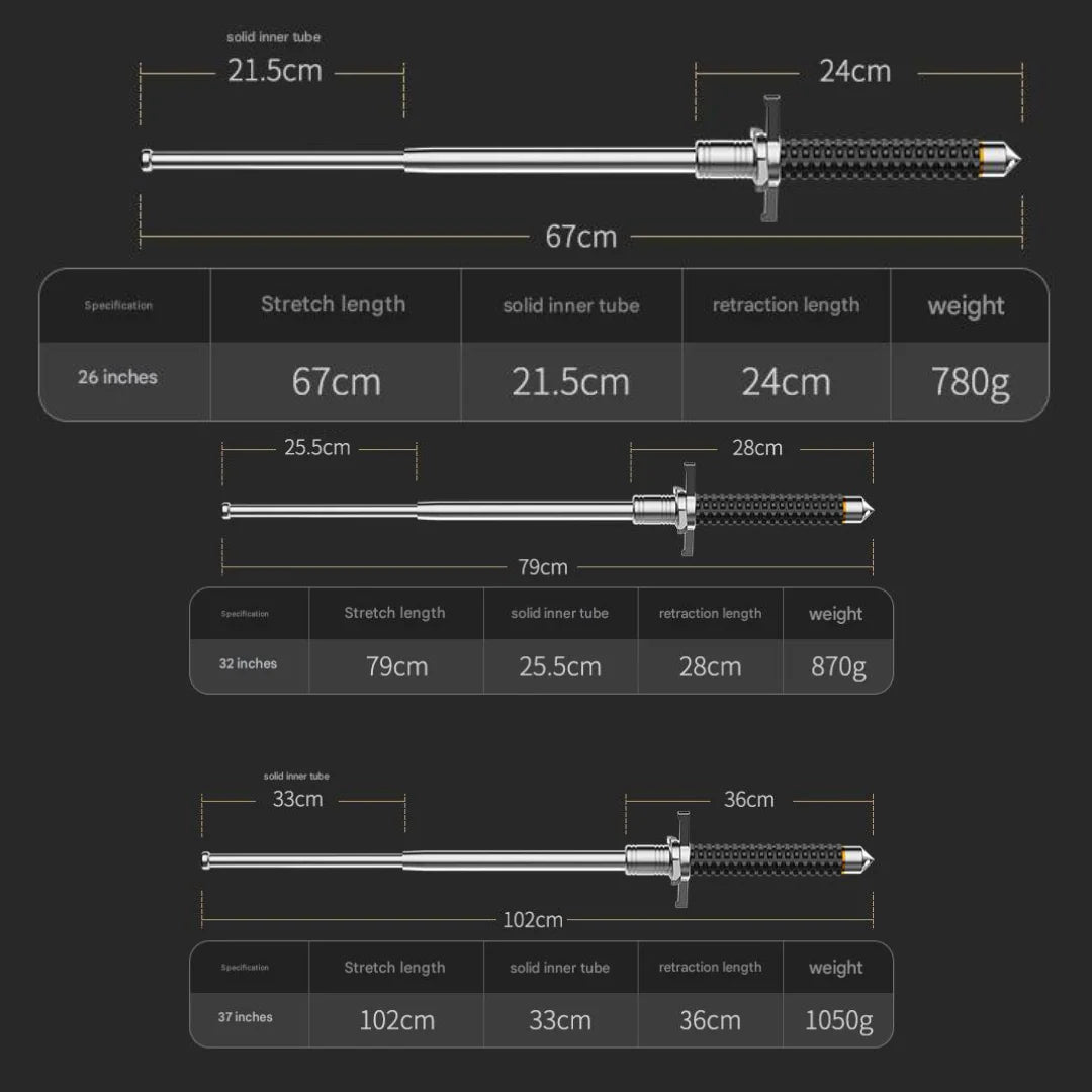 Balance Adjustable Walking Stick with Stable Base Support