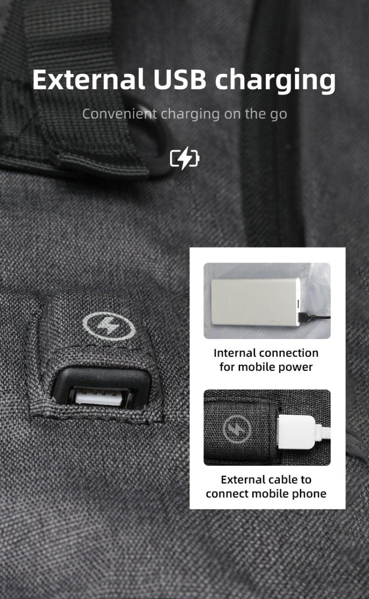 BowLift | URBANTRAIL Rolltop Backpack – Expandable & Waterproof Travel Backpack with USB Port and Laptop Compartment