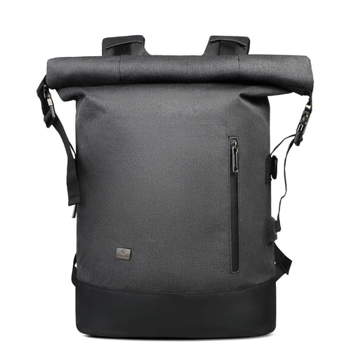 BowLift | URBANTRAIL Rolltop Backpack – Expandable & Waterproof Travel Backpack with USB Port and Laptop Compartment