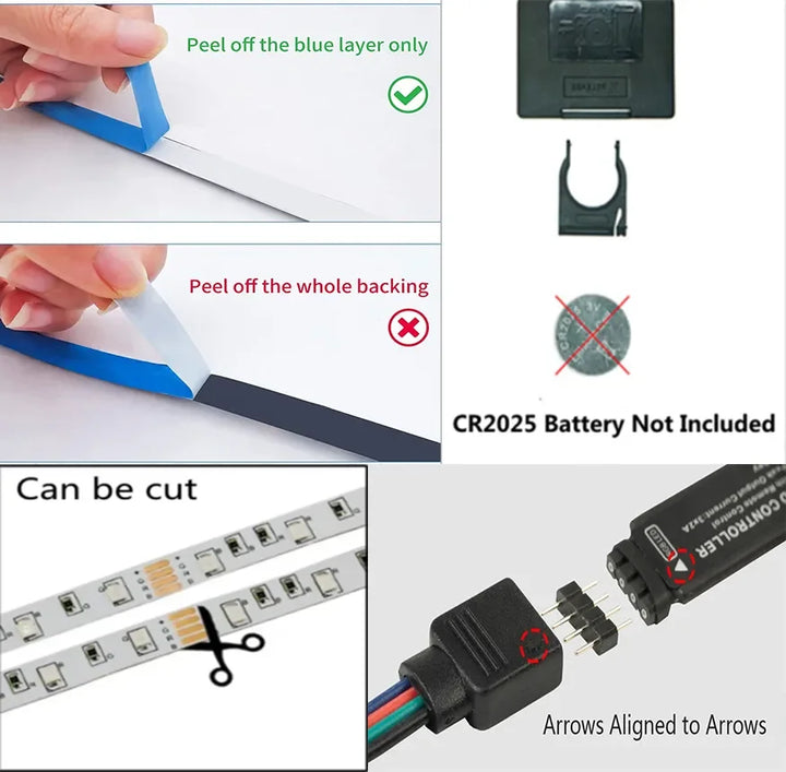 BowLift | USB LED STRIP WITH COLOUR CHANGING - RGB LIGHT FOR ROOM DECORATION & TV BACKLIGHTING