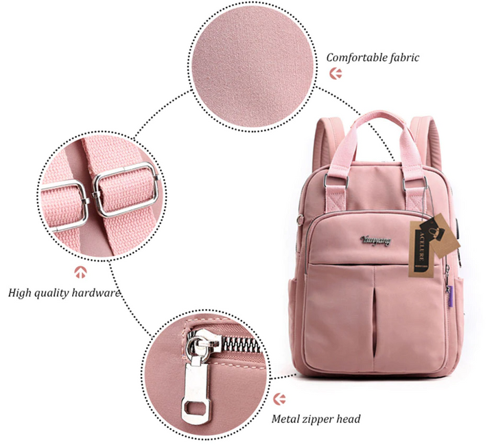 Water-Resistant USB Charging Anti-Theft Backpack – Multi-Compartment Design | Bowlift