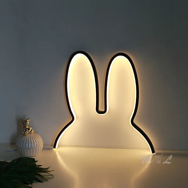 BowLift | USB Rechargeable Bunny Night Light with Ambient Lighting - BunnyLight